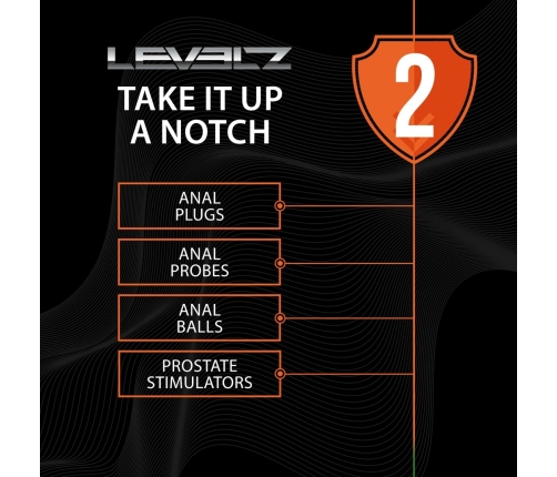 LEVELZ Curved Silicone Modular Bead System Black - Flexible Graduated Design