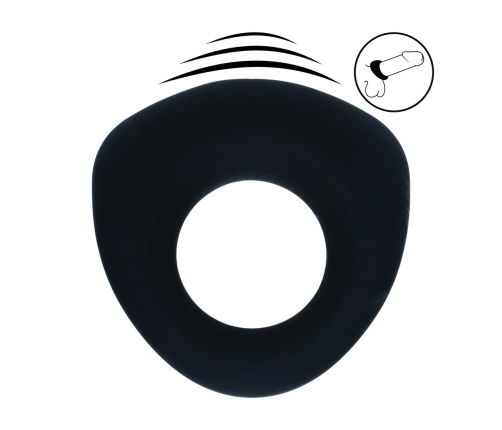 LEVELZ Sealed Liquid Silicone Vibrating Ring Black - Level 3 Power