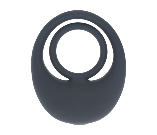 LEVELZ Vibrating Silicone Support Ring Black - Flexible System, Size M