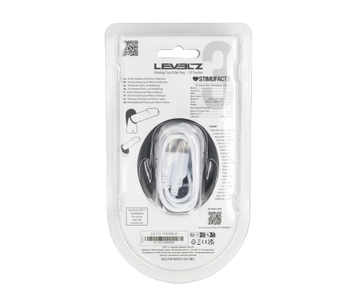 LEVELZ Vibrating Silicone Support Ring Black - Flexible System, Size M