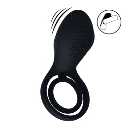 LEVELZ Ring Black - Silicone Vibrating Intimate Enhancement System