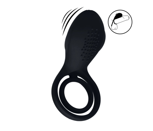 LEVELZ Ring Black - Silicone Vibrating Intimate Enhancement System