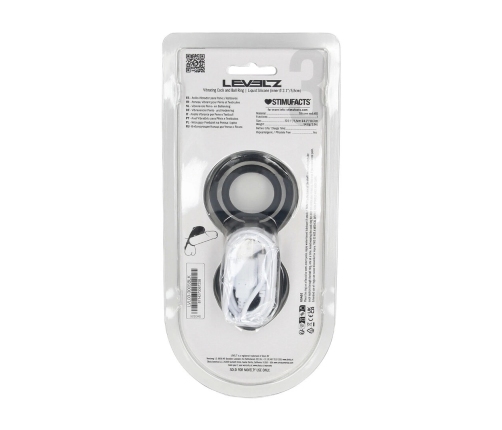 LEVELZ Ring Black - Silicone Vibrating Intimate Enhancement System