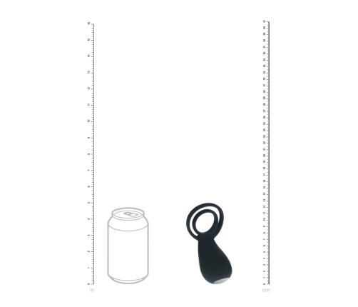 LEVELZ Level 3 Silicone Vibrating Dual Ring with Paw-Shaped Stimulator Black