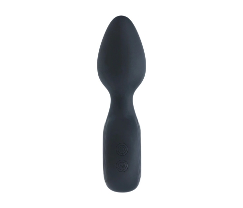 LEVELZ Rechargeable Silicone Anal Plug Black with Loop Base