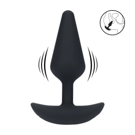 LEVELZ Classic Silicone Vibrating Plug M Black - Rechargeable & Hypoallergenic