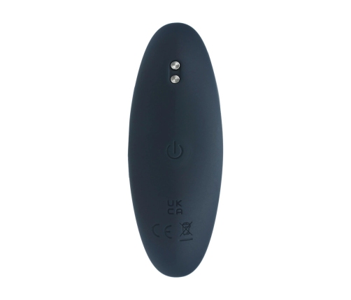 LEVELZ Vibrating Silicone Prostate Massager Medium Black Ergonomic