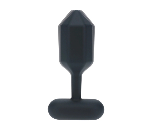 LEVELZ Large Vibrating Hexagonal Silicone Plug Black - Rechargeable Design