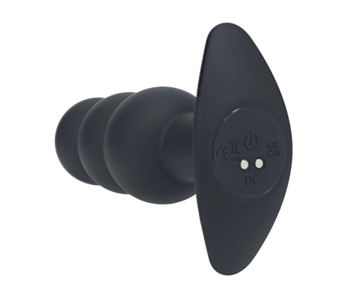 LEVELZ Tri Bulb Vibrating Silicone Plug Black - 10-Mode, USB Rechargeable