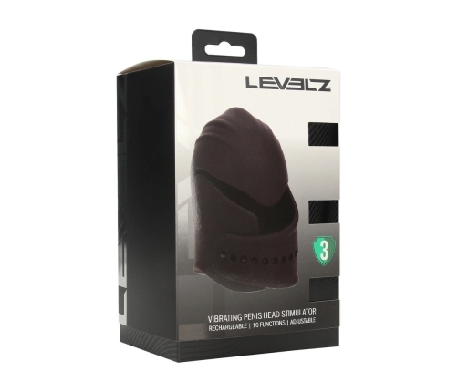 LEVELZ Black - Adjustable Silicone Vibrating Head Machine