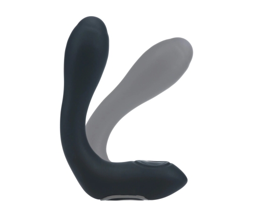 LEVELZ Bendable Silicone Prostate Stimulator Black, Heating & Tapping