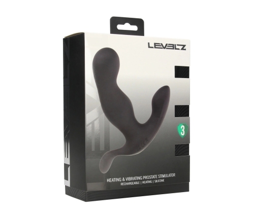 LEVELZ Prostatic Model Black - Silicone Intimate Device with Heating & Vibration