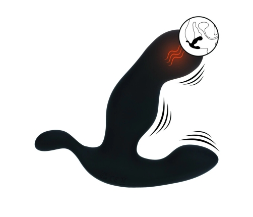 LEVELZ Prostatic Model Black - Silicone Intimate Device with Heating & Vibration