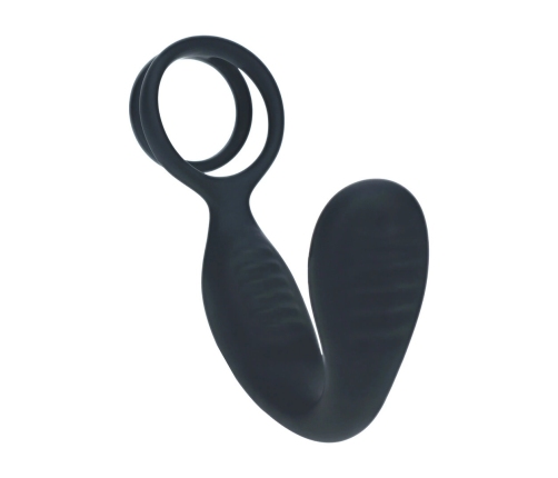 LEVELZ Men Vibration Prostate Model with Dual Support Ring Black