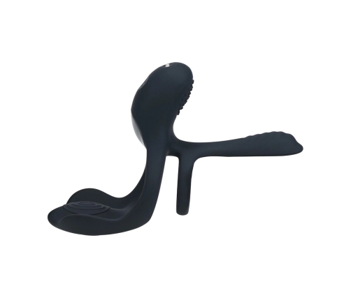 LEVELZ Triple Motor Silicone Power Ring Black, Rechargeable