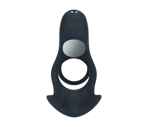 LEVELZ Triple Motor Silicone Power Ring Black, Rechargeable