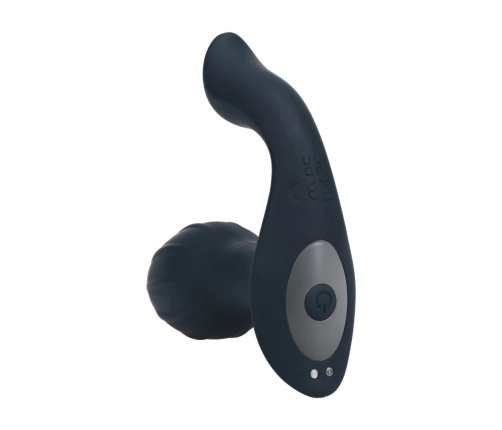 LEVELZ Plug-ilicious 2 Black - Rotating Silicone Plug with Ball Stimulator