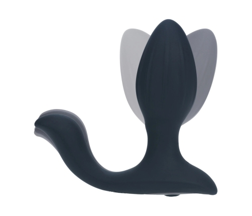 LEVELZ Plug-ilicious 2 Black - Rotating Silicone Plug with Ball Stimulator