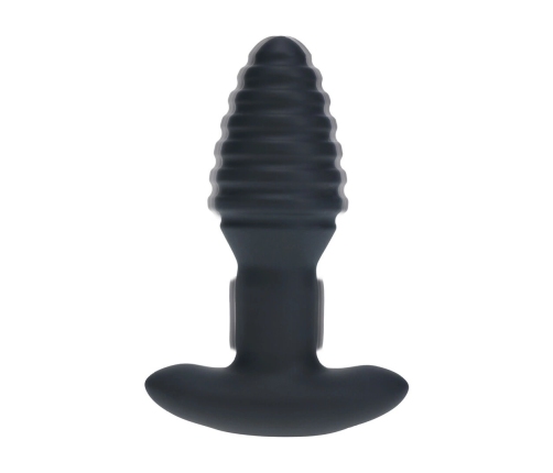 LEVELZ 2 Black - Vibrating Rotating Silicone Plug