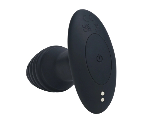 LEVELZ 2 Black - Vibrating Rotating Silicone Plug