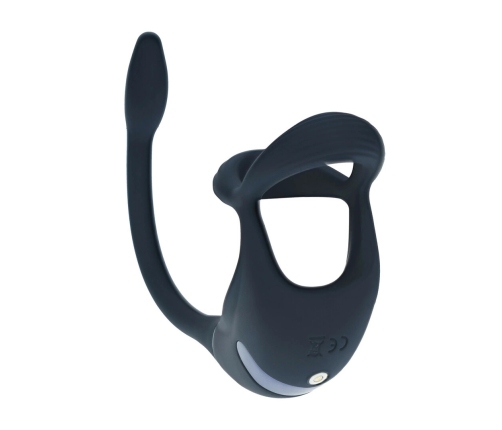 LEVELZ O-Remote Silicone Tri Ring & Prostate Stimulator Black