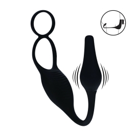 LEVELZ Partner Black Silicone Dual Intimate System - Rechargeable