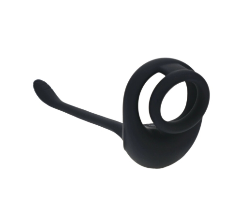 LEVELZ Partner Black Dual Motor Silicone Intimate Ring & Stimulator