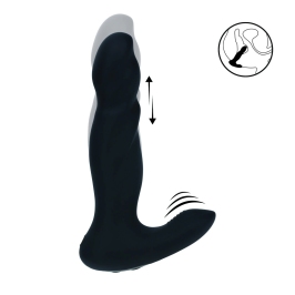 LEVELZ Prostate Pro Black - Silicone Thrusting & Vibrating Massager