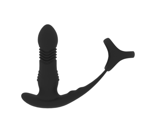 LEVELZ Pro Black - Vibrating Thrusting Anal System with Ring