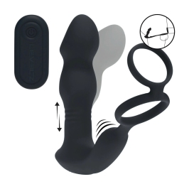 LEVELZ Revo Stealth Black Silicone Intimate Massager with Remote Control