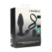 LEVELZ Black Dual Motor Prostate Stimulator with Rotating Beads & Ring