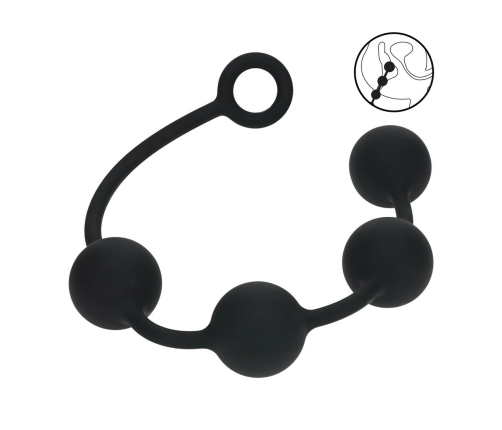 Levelz Silicone Intimate Training Balls XL 50mm Black Ergonomic Design