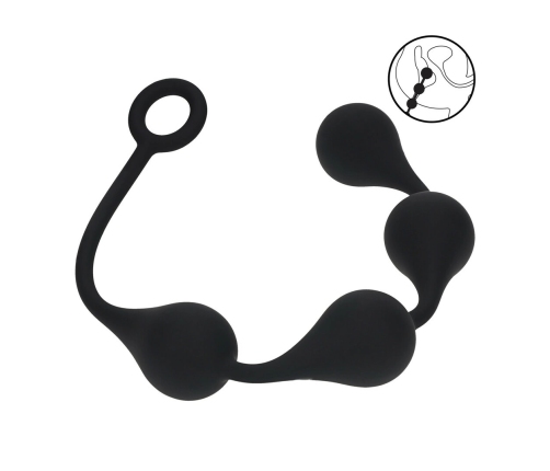 Levelz Waterdrop Silicone Intimate Balls L 40mm Black