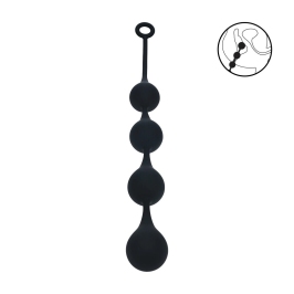Levelz Silicone XL Waterdrop Beads 50mm Black - Anatomical Design