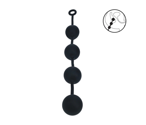 Levelz Silicone XXL Round Bead System 60mm Black - Advanced Size