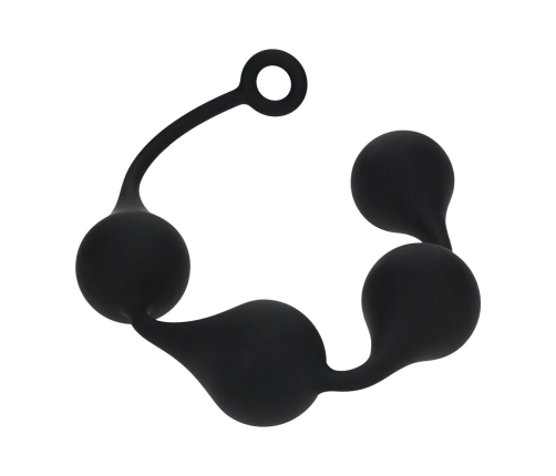 Levelz Silicone Waterdrop XXL 60mm Black - Flexible Anal Training Beads