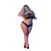 Halter Bandeaux and Panty Set - 2X - Black