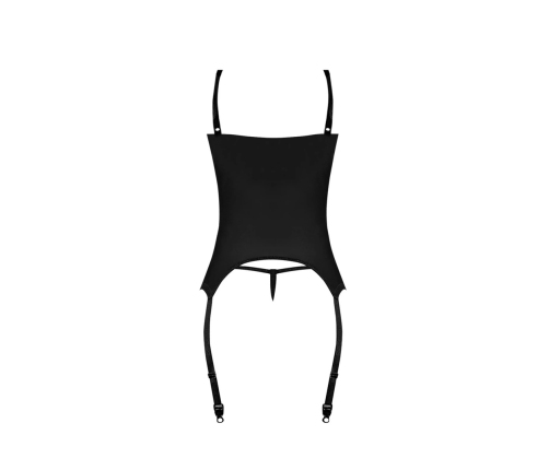 Merry Widow and G-String Set - 2X - Black