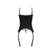 Merry Widow and G-String Set - 2X - Black