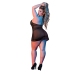 Nightgown and G-String Set - 2X - Black