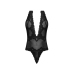 Deep Look Halter Teddy - 2X - Black