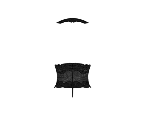 Deep Look Halter Teddy - 2X - Black