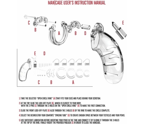 Model 02 Chastity Cock Cage - 3.5 / 9 cm