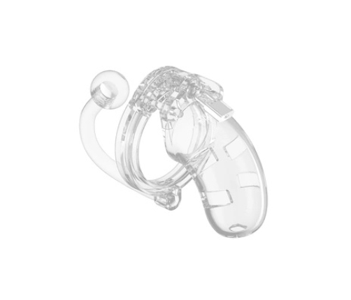 ManCage Model 10 Polycarbonate Chastity System with Plug 3.5"/9cm