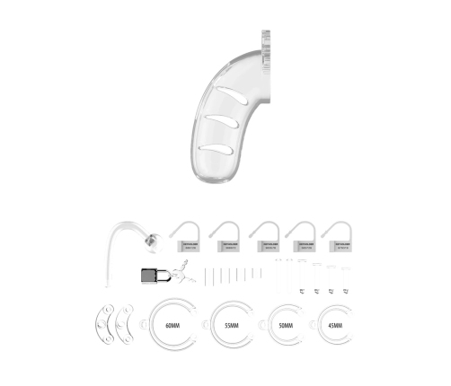 Model 11 Chastity Cock Cage with Plug - 4.5 / 11,5 cm