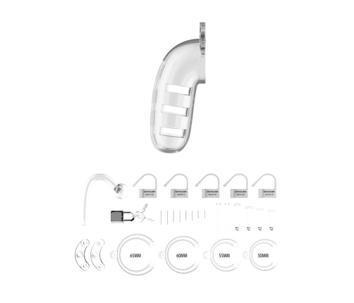 Model 12 Chastity Cock Cage with Plug - 5.5 / 14 cm