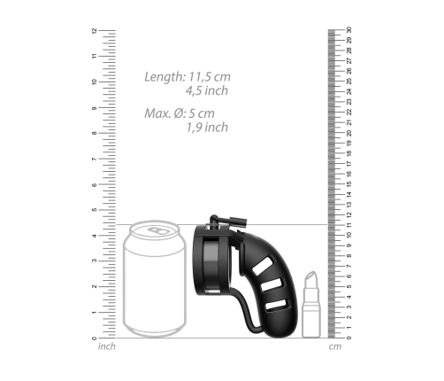 Model 19 Chastity Cock Cage with Ballsplitter - 4.5 / 11,5 cm