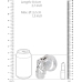 Model 25 - Chastity Cage - 3.5'' / 9 cm - Transparent