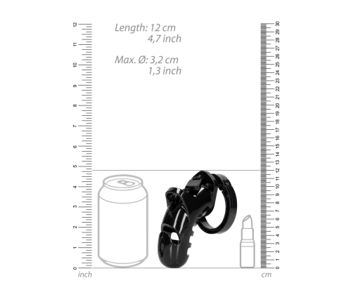 Model 26 - Chastity Cage - 4.5'' / 11,5 cm - Black