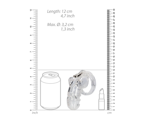 Model 26 - Chastity Cage - 4.5'' / 11,5 cm - Transparent